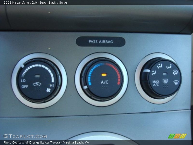 Super Black / Beige 2008 Nissan Sentra 2.0