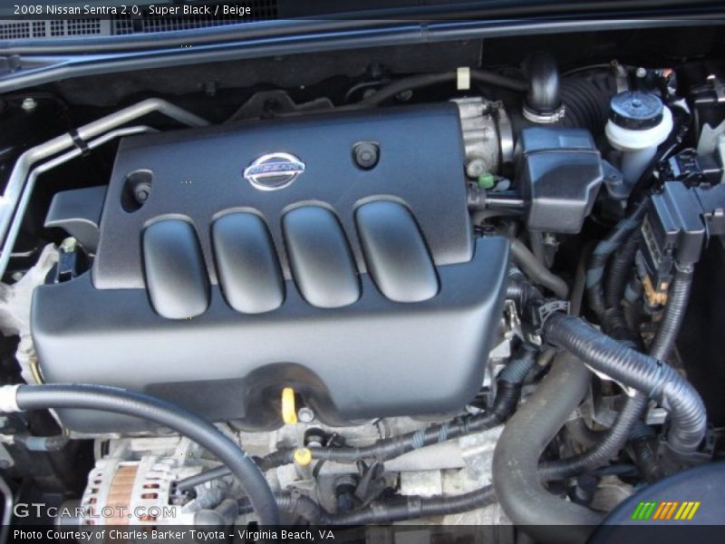 Super Black / Beige 2008 Nissan Sentra 2.0