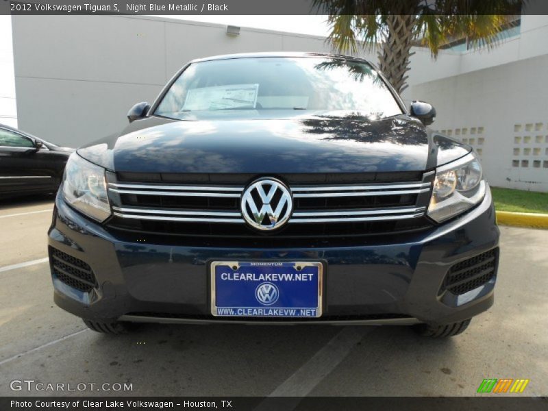 Night Blue Metallic / Black 2012 Volkswagen Tiguan S