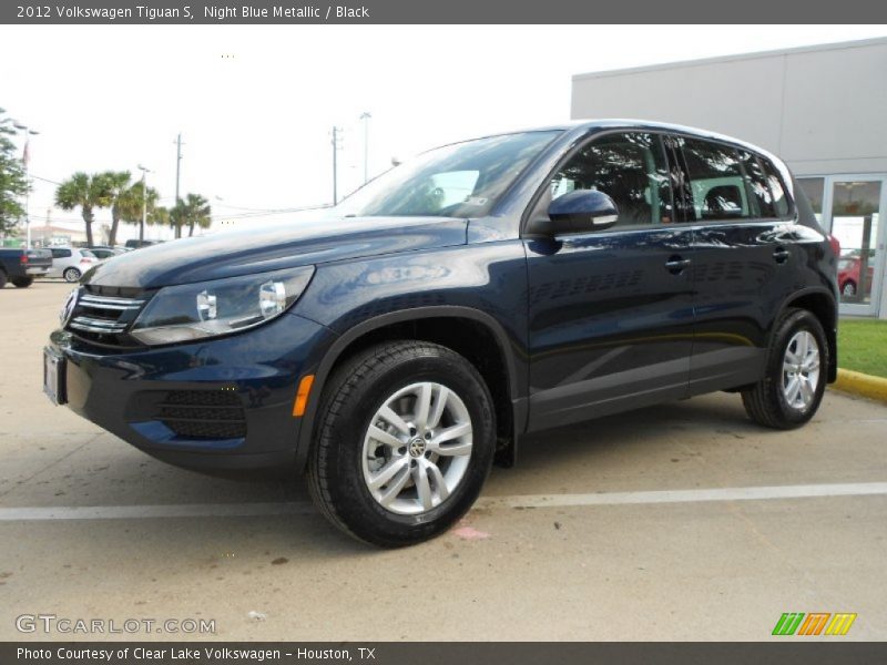 Night Blue Metallic / Black 2012 Volkswagen Tiguan S