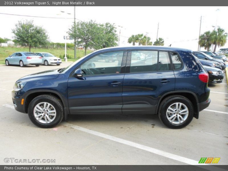 Night Blue Metallic / Black 2012 Volkswagen Tiguan S