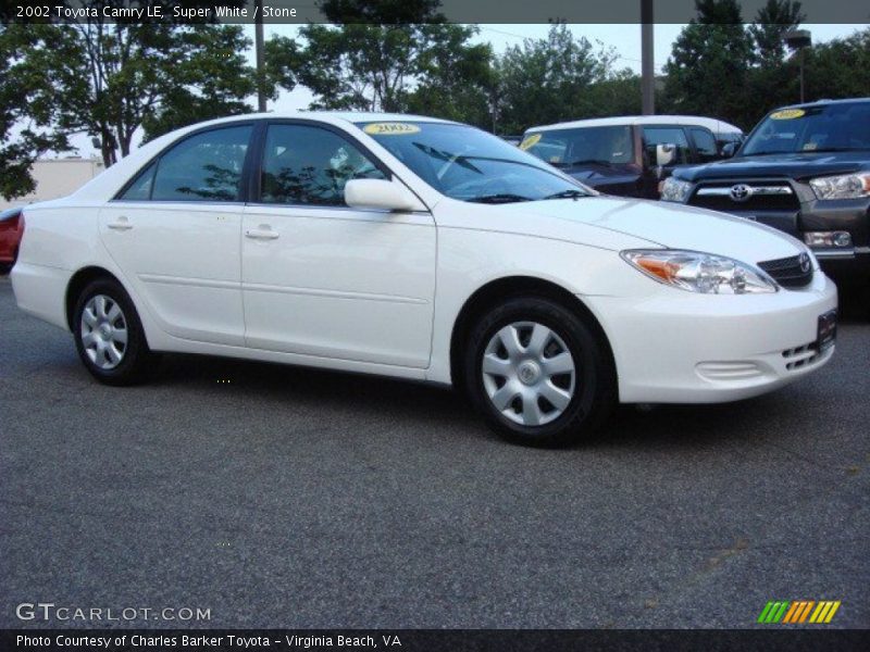 Super White / Stone 2002 Toyota Camry LE