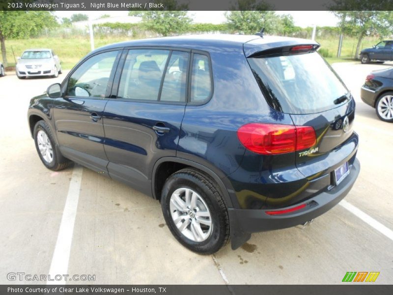 Night Blue Metallic / Black 2012 Volkswagen Tiguan S
