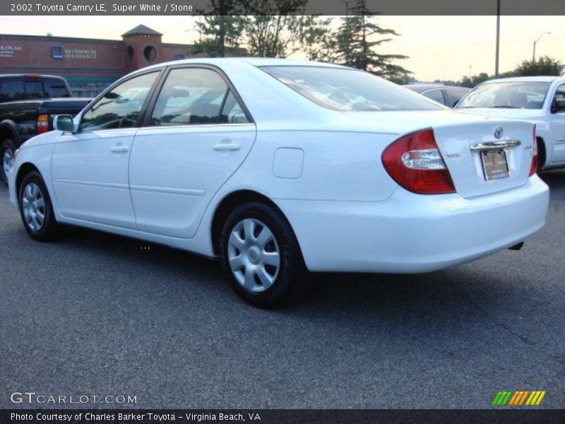 Super White / Stone 2002 Toyota Camry LE