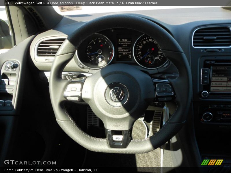 Deep Black Pearl Metallic / R Titan Black Leather 2012 Volkswagen Golf R 4 Door 4Motion