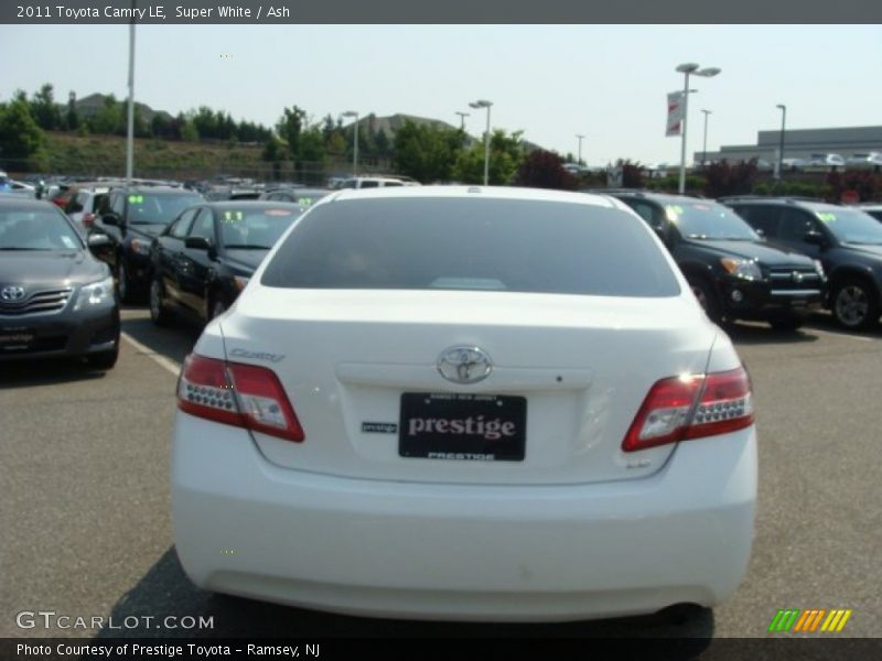 Super White / Ash 2011 Toyota Camry LE