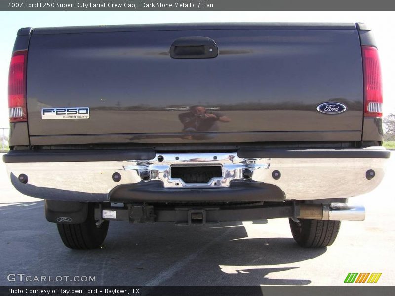 Dark Stone Metallic / Tan 2007 Ford F250 Super Duty Lariat Crew Cab