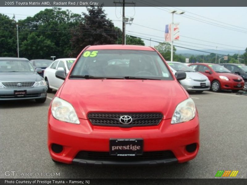 Radiant Red / Dark Gray 2005 Toyota Matrix AWD