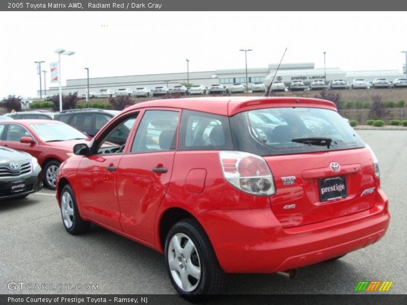 Radiant Red / Dark Gray 2005 Toyota Matrix AWD