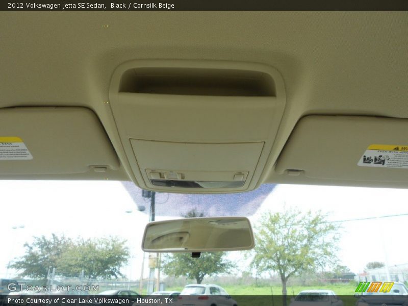 Black / Cornsilk Beige 2012 Volkswagen Jetta SE Sedan