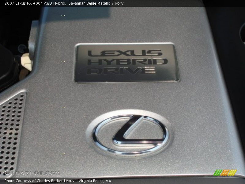 Savannah Beige Metallic / Ivory 2007 Lexus RX 400h AWD Hybrid
