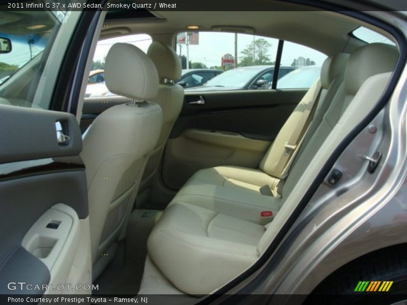 Rear Seat of 2011 G 37 x AWD Sedan