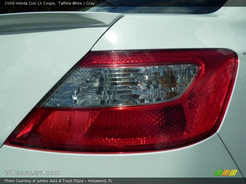 Taffeta White / Gray 2009 Honda Civic LX Coupe