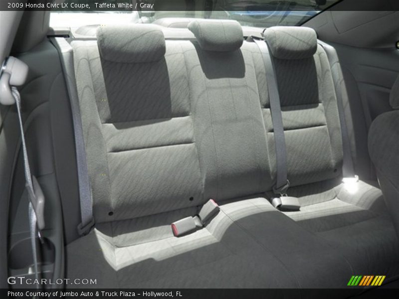 Taffeta White / Gray 2009 Honda Civic LX Coupe