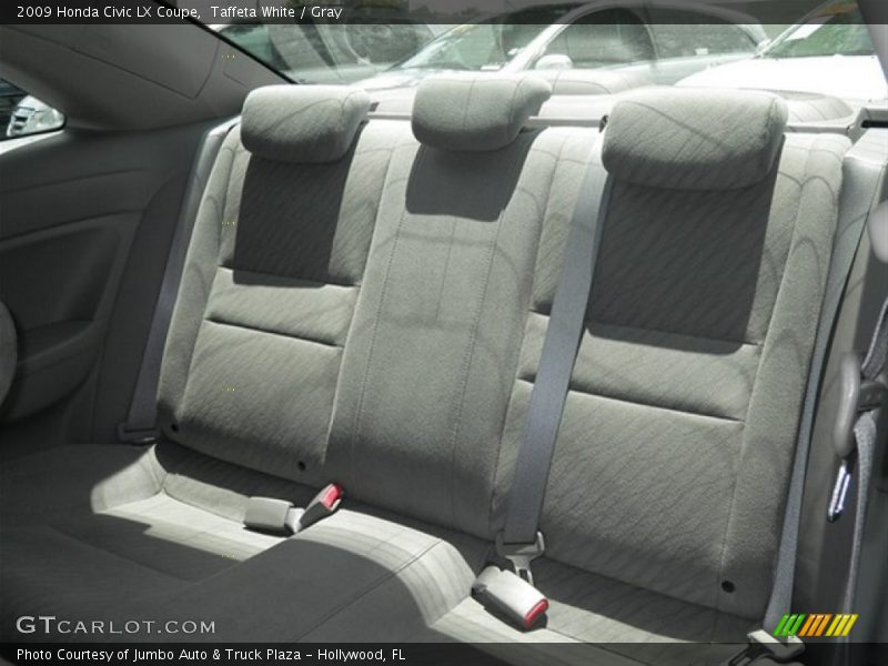 Taffeta White / Gray 2009 Honda Civic LX Coupe