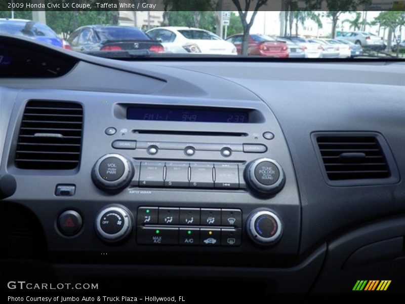 Taffeta White / Gray 2009 Honda Civic LX Coupe