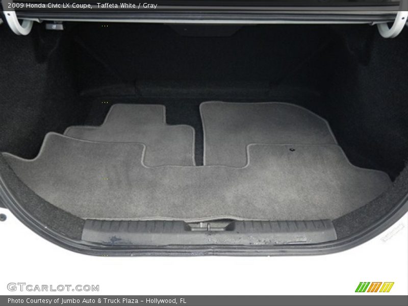 Taffeta White / Gray 2009 Honda Civic LX Coupe