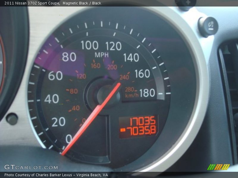 Magnetic Black / Black 2011 Nissan 370Z Sport Coupe