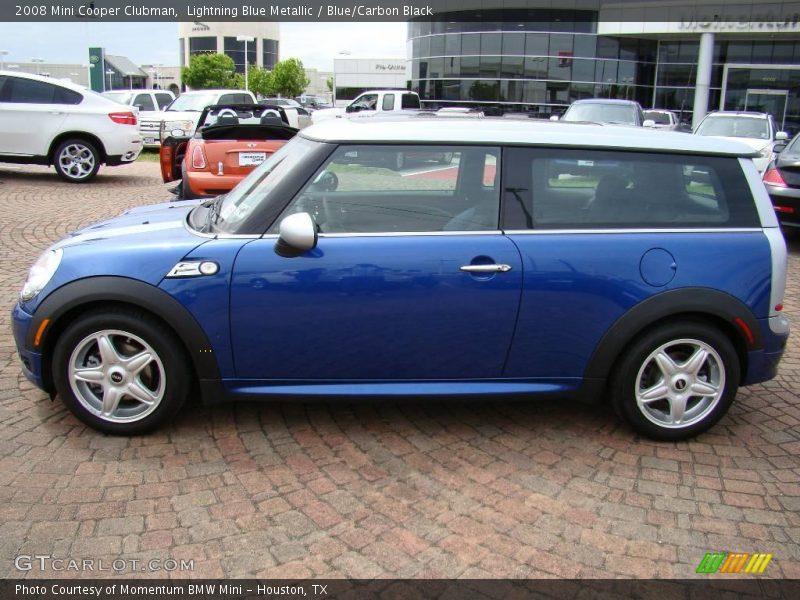 Lightning Blue Metallic / Blue/Carbon Black 2008 Mini Cooper Clubman