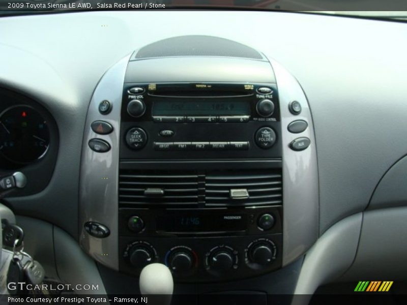Salsa Red Pearl / Stone 2009 Toyota Sienna LE AWD