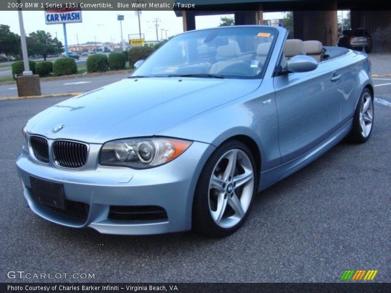 Front 3/4 View of 2009 1 Series 135i Convertible