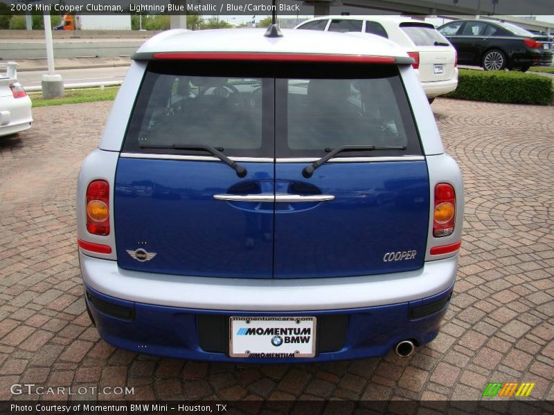 Lightning Blue Metallic / Blue/Carbon Black 2008 Mini Cooper Clubman