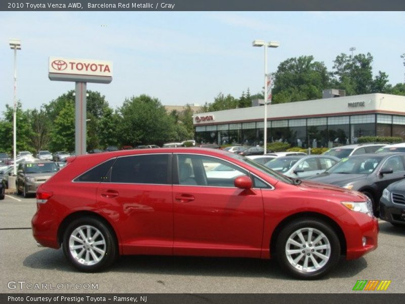 Barcelona Red Metallic / Gray 2010 Toyota Venza AWD