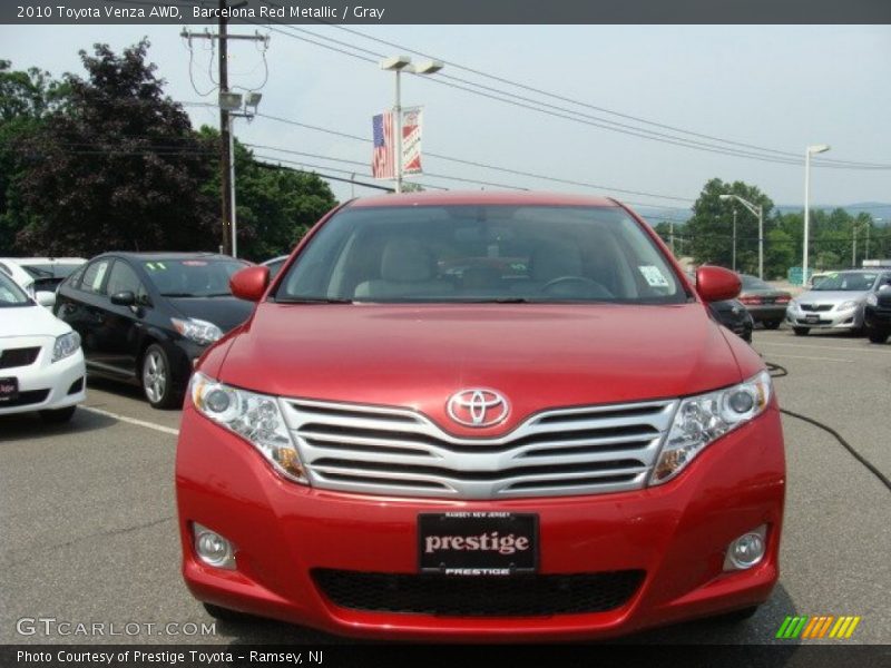 Barcelona Red Metallic / Gray 2010 Toyota Venza AWD