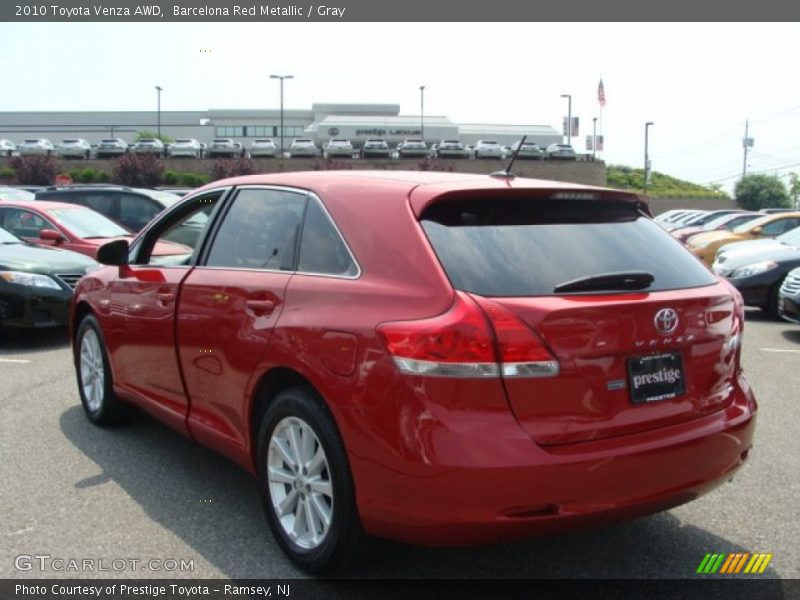 Barcelona Red Metallic / Gray 2010 Toyota Venza AWD