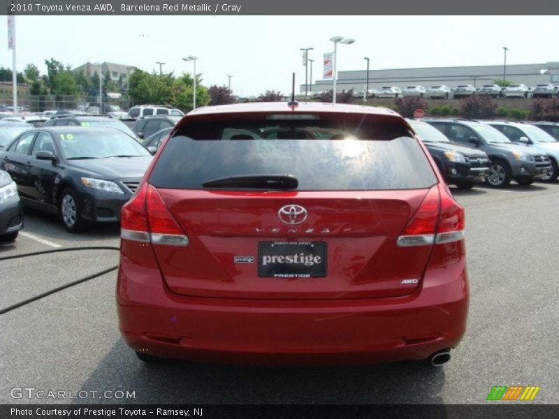 Barcelona Red Metallic / Gray 2010 Toyota Venza AWD