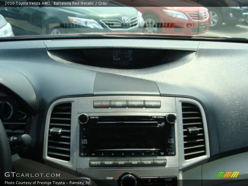 Barcelona Red Metallic / Gray 2010 Toyota Venza AWD
