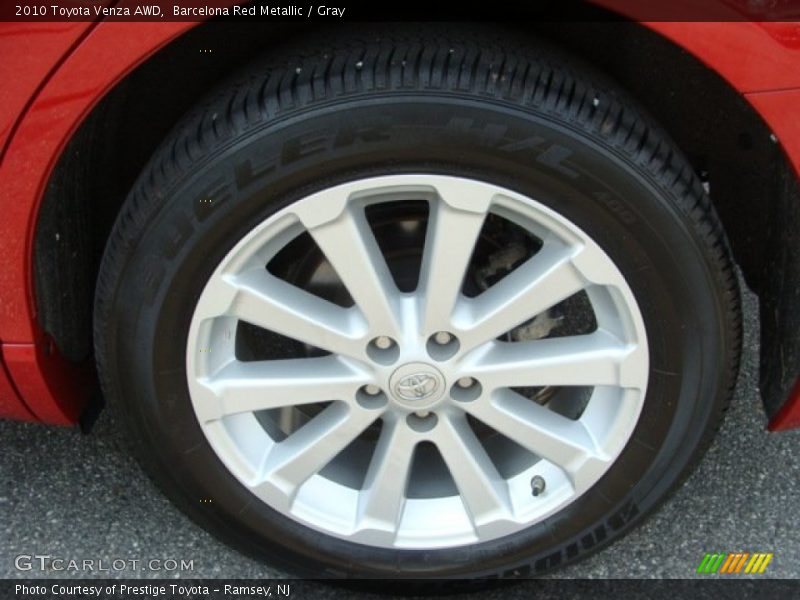 Barcelona Red Metallic / Gray 2010 Toyota Venza AWD