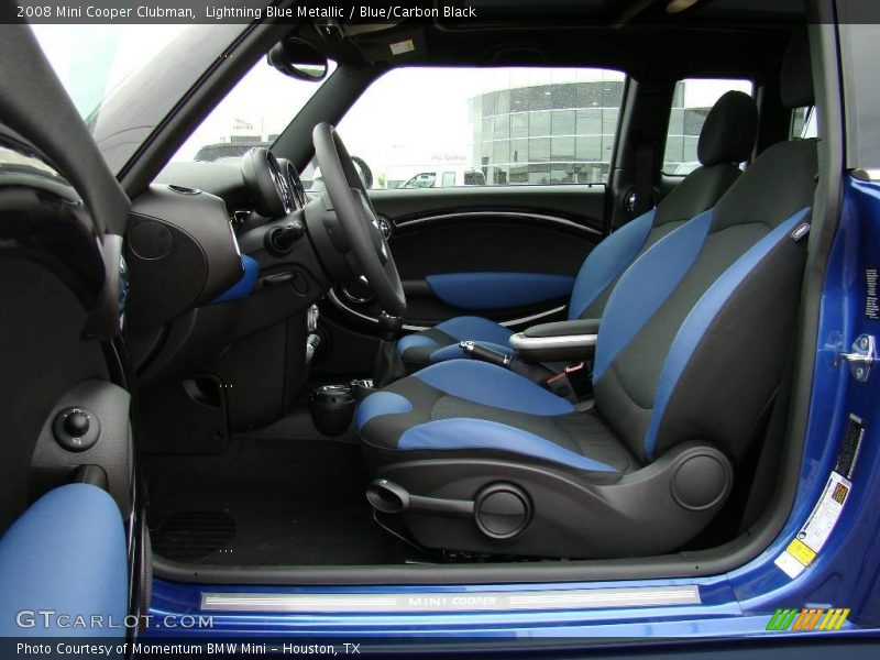 Lightning Blue Metallic / Blue/Carbon Black 2008 Mini Cooper Clubman