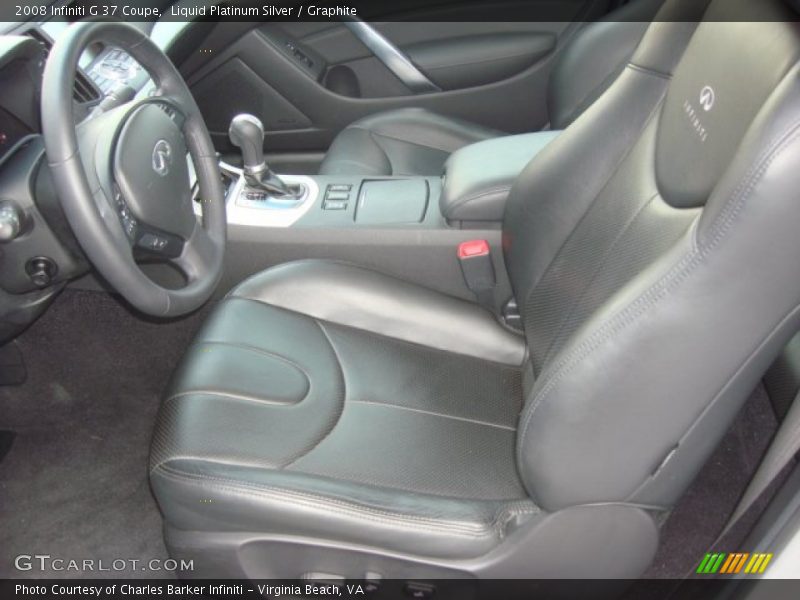 Liquid Platinum Silver / Graphite 2008 Infiniti G 37 Coupe