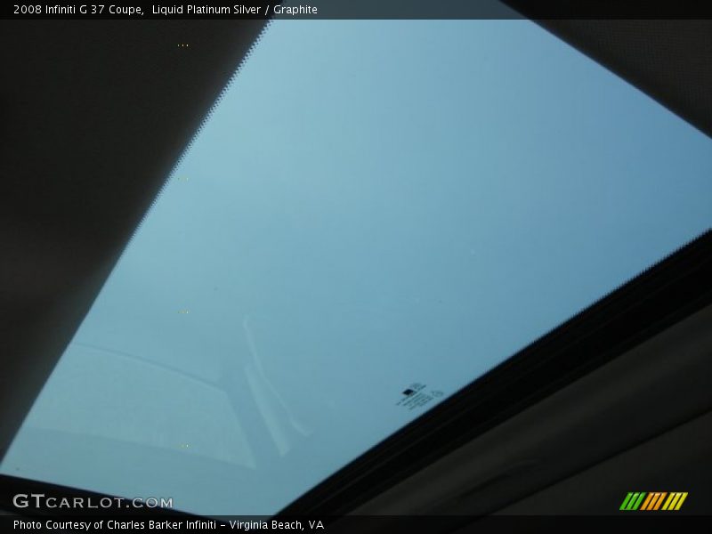Liquid Platinum Silver / Graphite 2008 Infiniti G 37 Coupe