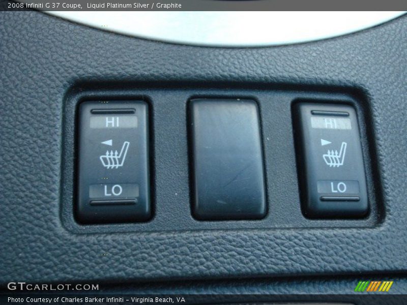 Liquid Platinum Silver / Graphite 2008 Infiniti G 37 Coupe