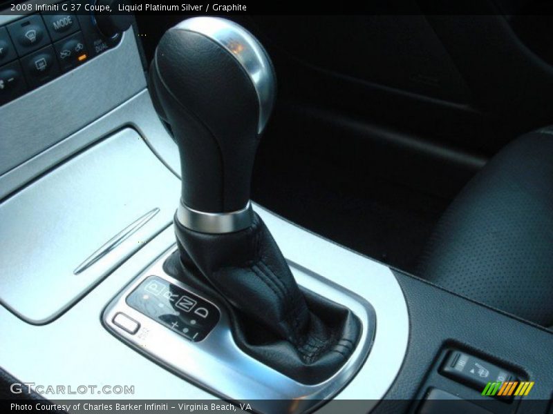 Liquid Platinum Silver / Graphite 2008 Infiniti G 37 Coupe