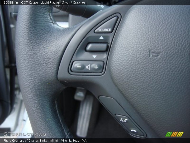 Liquid Platinum Silver / Graphite 2008 Infiniti G 37 Coupe