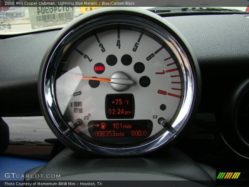 Lightning Blue Metallic / Blue/Carbon Black 2008 Mini Cooper Clubman