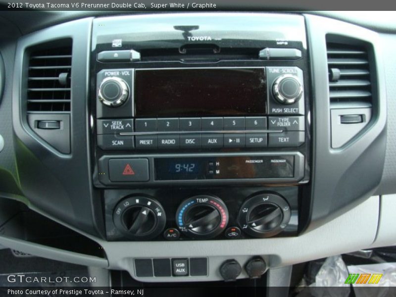 Super White / Graphite 2012 Toyota Tacoma V6 Prerunner Double Cab