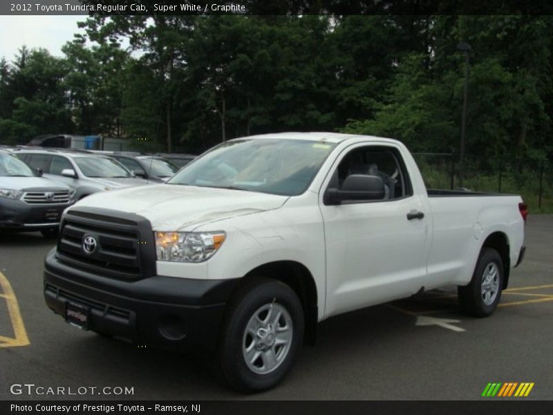 Super White / Graphite 2012 Toyota Tundra Regular Cab