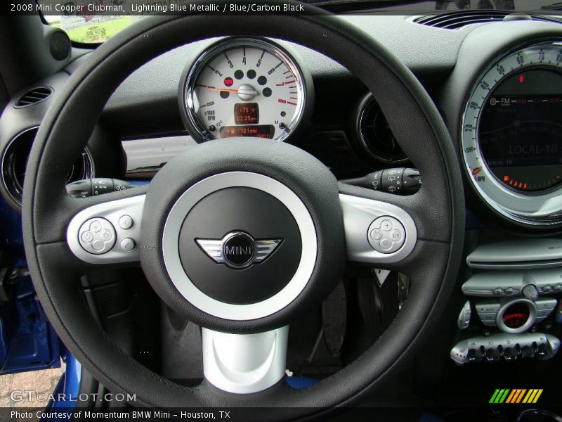 Lightning Blue Metallic / Blue/Carbon Black 2008 Mini Cooper Clubman