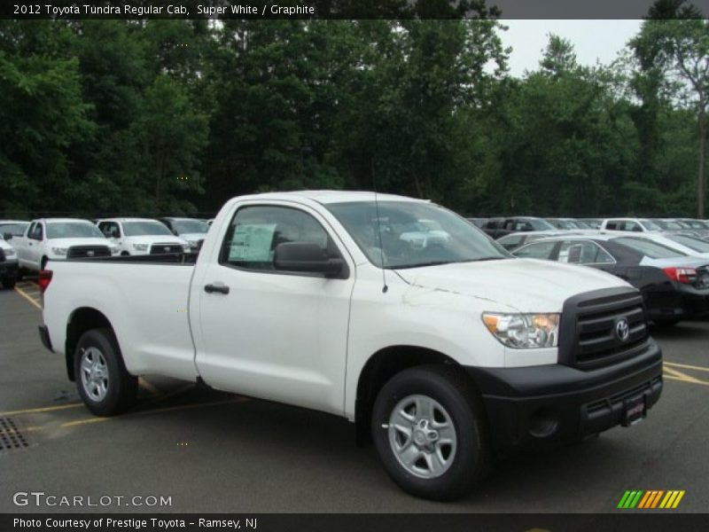 Super White / Graphite 2012 Toyota Tundra Regular Cab