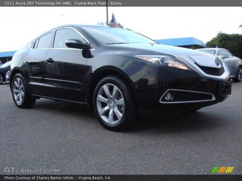 Crystal Black Pearl / Ebony 2011 Acura ZDX Technology SH-AWD