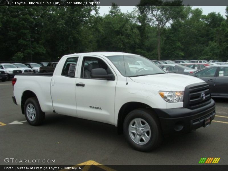Super White / Graphite 2012 Toyota Tundra Double Cab