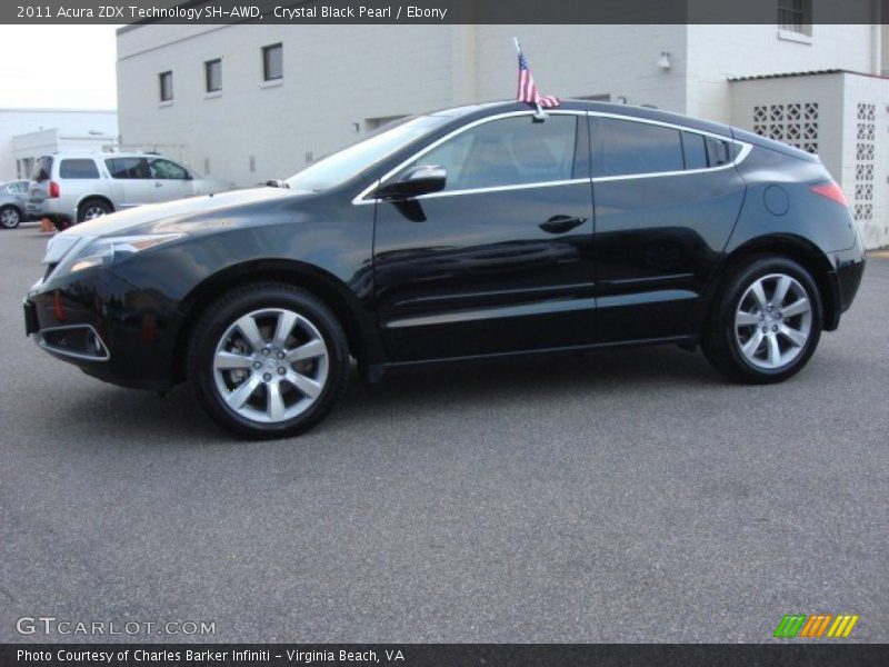 Crystal Black Pearl / Ebony 2011 Acura ZDX Technology SH-AWD