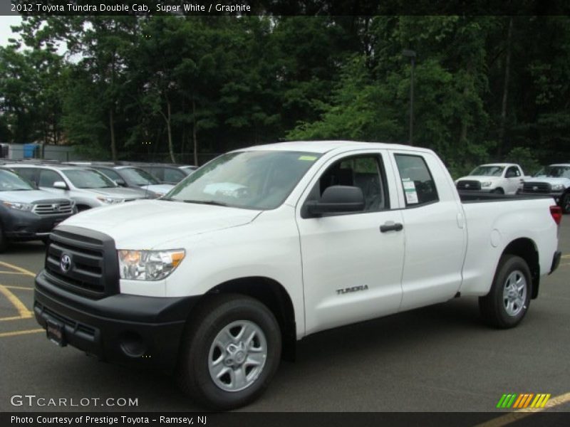 Super White / Graphite 2012 Toyota Tundra Double Cab