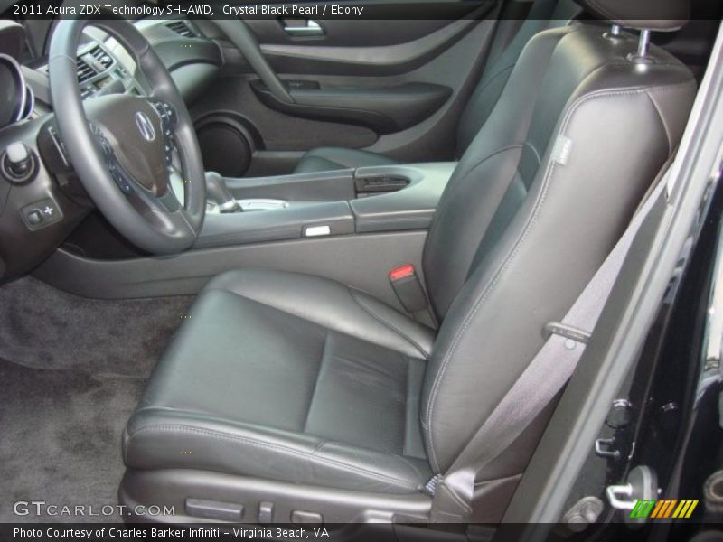 2011 ZDX Technology SH-AWD Ebony Interior