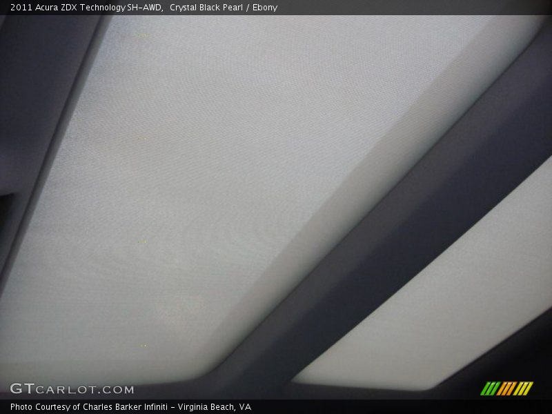 Crystal Black Pearl / Ebony 2011 Acura ZDX Technology SH-AWD