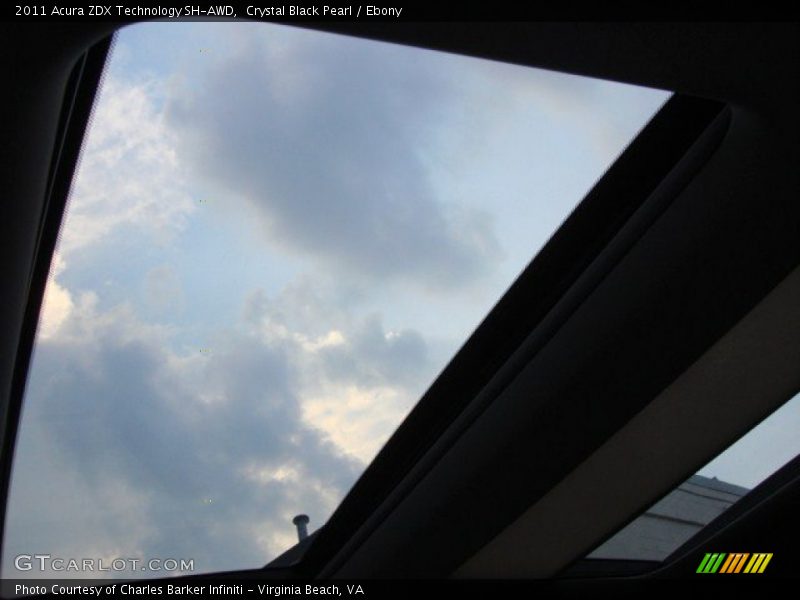 Crystal Black Pearl / Ebony 2011 Acura ZDX Technology SH-AWD